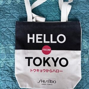 Shiseido Ginza Tokyo "HELLO FROM TOKYO" tote bag